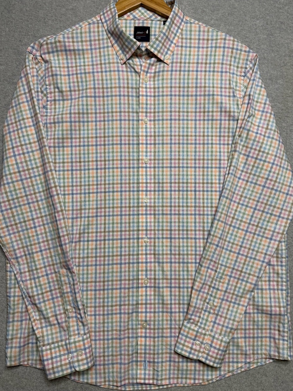 Johnnie-O Kyler Men’s XL Bandon Dunes Golf Performance Plaid Shirt Maliblu